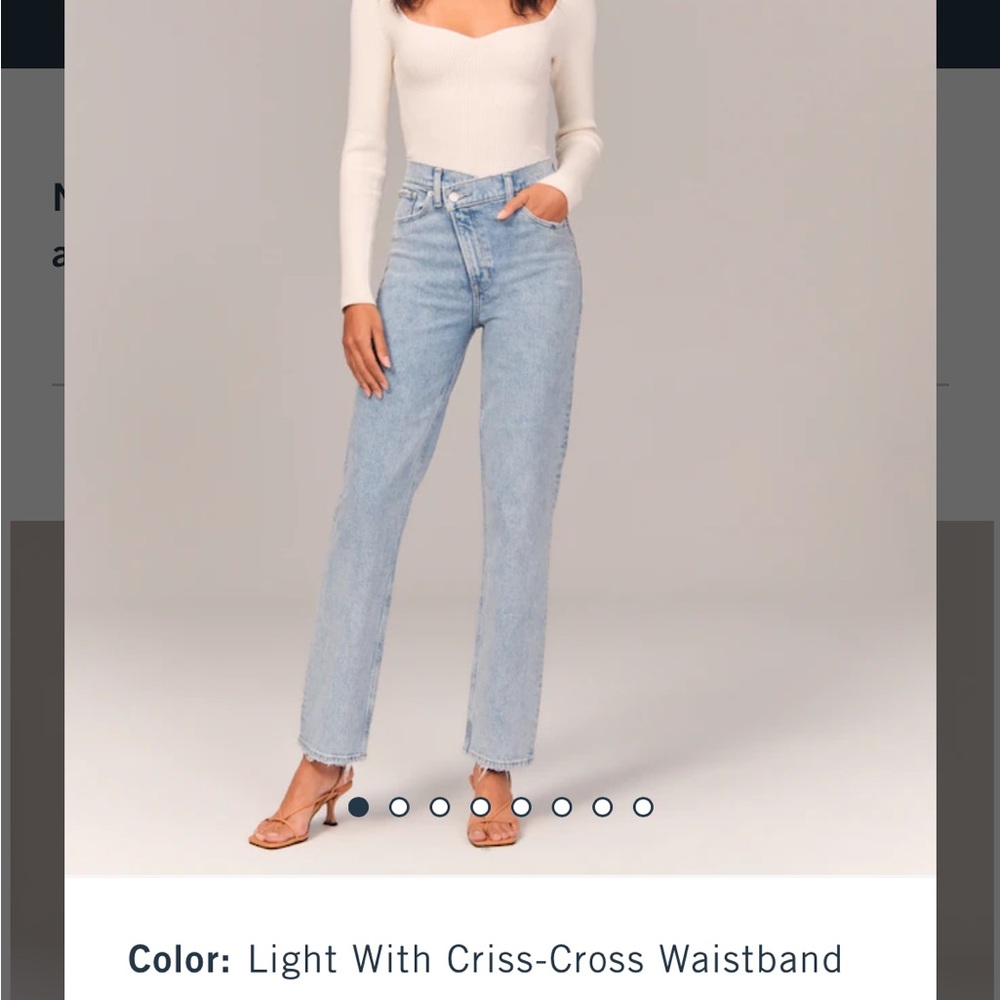 Abercrombie ultra high rise 90s straight jeans
